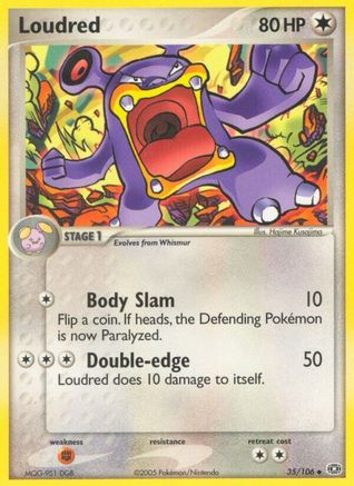 Loudred 035 - Emerald - Reverse Holofoil
