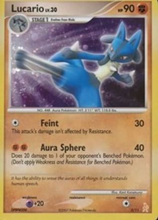 Lucario 003 - DP Trainer Kit Manaphy & Lucario Holofoil