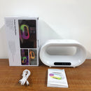 3-in-1 LED Desk Lamp RGB Wireless Charger Alarm Clock