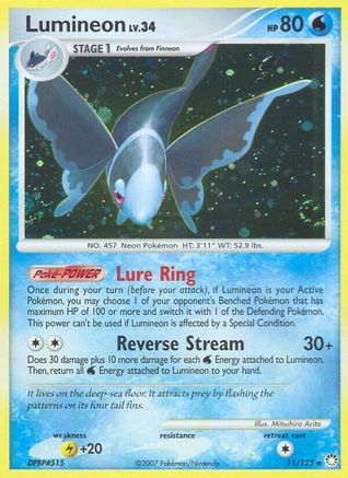 Lumineon 011/123 - Mysterious Treasures Holofoil