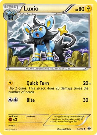 Luxio 045/99 - Next Destinies Reverse Holofoil