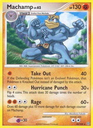 Machamp 020/100 - Stormfront Reverse Holofoil