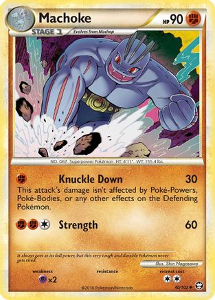 Machoke 040/102 - Triumphant Reverse Holofoil