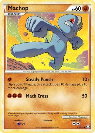 Machop 067/102 - Triumphant Reverse Holofoil
