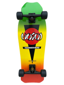 Hosoi Hammerhead Double Kick Rasta 10.25" Complete Skateboard