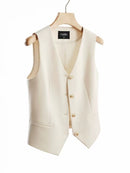 Fashionable Suit Vest Women's Top