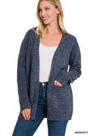 Zenana Open Front Sweater Cardigan
