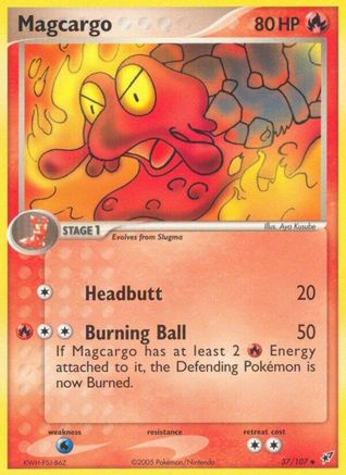 Magcargo 037/107 - Deoxys - Reverse Holofoil