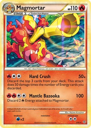 Magmortar 002/95 - Unleashed Reverse Holofoil