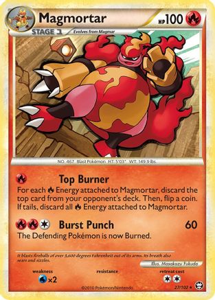 Magmortar 027/102 - Triumphant Reverse Holofoil