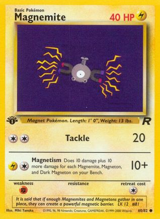 Magnemite 060/82 - Team Rocket 1st Edition