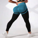 Women's High Waist Color Block Yoga Pants