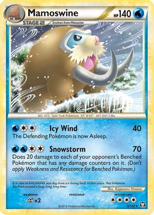 Mamoswine 005/102 - Triumphant Reverse Holofoil