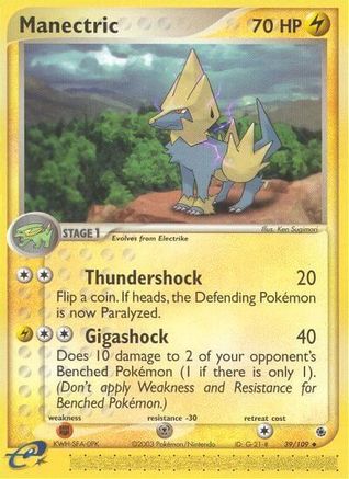 Manectric 039/109 - Ruby and Sapphire Reverse Holofoil