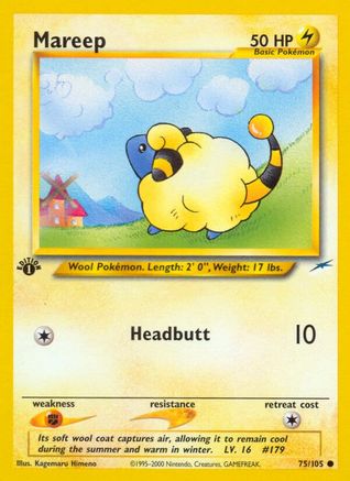 Mareep 075/105 - Neo Destiny 1st Edition