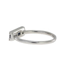 .63ct Diamond Sapphire Ring 14KT White Gold