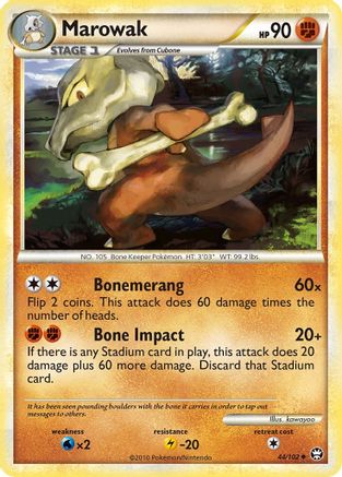 Marowak 044/102 - Triumphant Reverse Holofoil