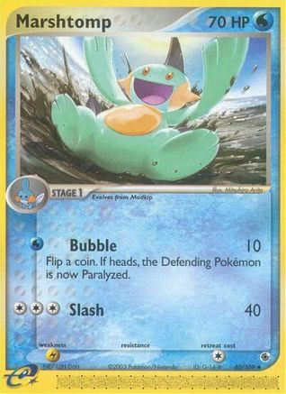 Marshtomp 040/109 - Ruby and Sapphire Reverse Holofoil