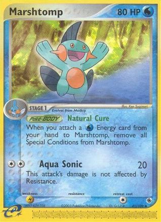 Marshtomp 041/109 - Ruby and Sapphire Reverse Holofoil