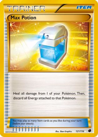 Max Potion (Secret Rare) 121/116 - Plasma Freeze Holofoil