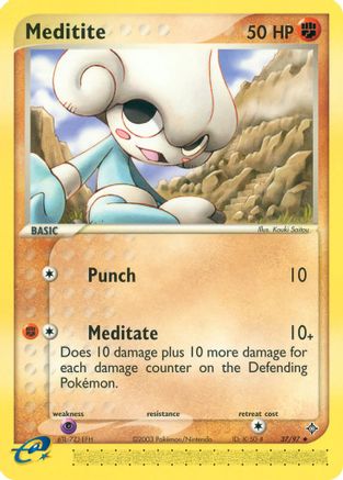 Meditite 037/97 - Dragon Reverse Holofoil