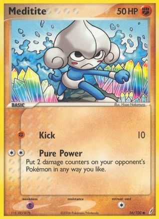 Meditite 056/100 - Crystal Guardians Reverse Holofoil