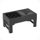 Adjustable Elevated Dog Feeding Bowls With Stand