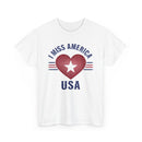 "I Miss America" Heart Unisex Heavy Cotton Tee