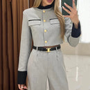 Elegant Wide-leg Pants For Women Suit