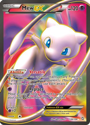 Mew EX (Full Art) 120/124 - Dragons Exalted Holofoil