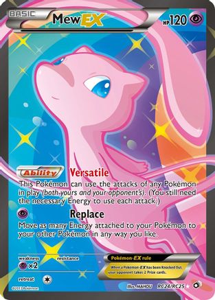 Mew EX (Full Art) RC24/RC25 - Legendary Treasures Radiant Collection Holofoil