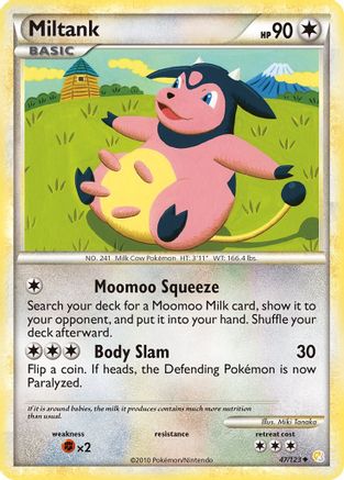 Miltank 047/123 - HeartGold SoulSilver Reverse Holofoil