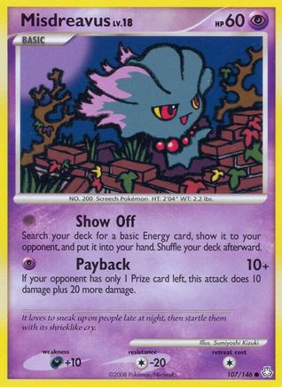 Misdreavus 107/146 - Legends Awakened Reverse Holofoil