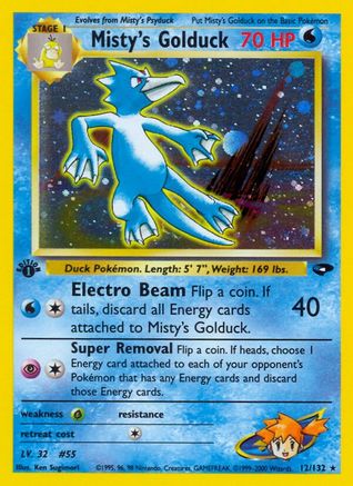 Misty's Golduck 012/132 - Gym Challenge 1st Edition Holofoil