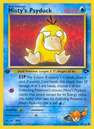 Misty's Psyduck 090/132 - Gym Challenge 1st Edition