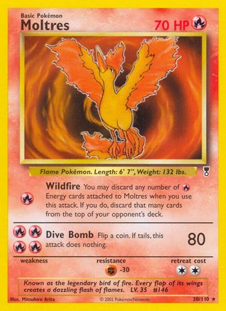 Moltres 030/110 - Legendary Collection Reverse Holofoil