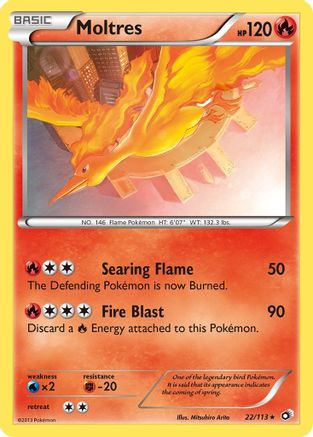 Moltres 022/113 - Legendary Treasures Holofoil