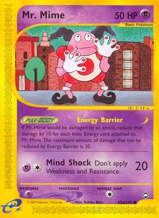 Mr. Mime 95a/147 - Aquapolis Reverse Holofoil
