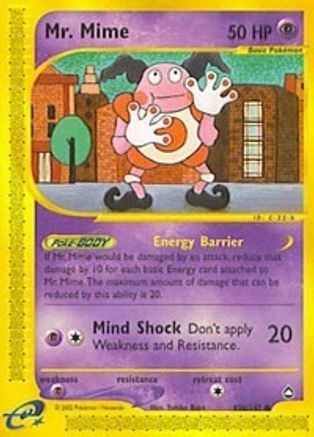 Mr. Mime 95b/147 - Aquapolis Reverse Holofoil