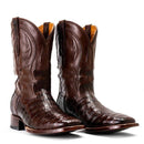 Embroidered Plaid Pointed Men's Boots