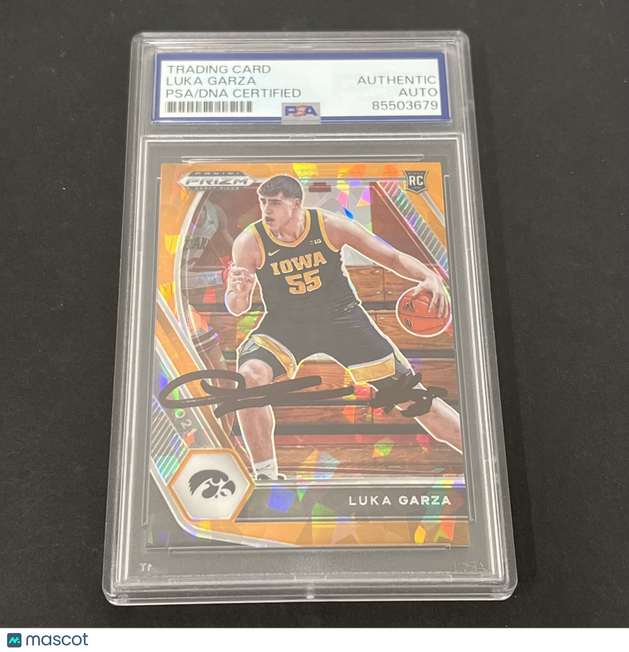 2021 Panini Prizm Draft Picks #51 Luka Garza Signed Card PSA Autographed
