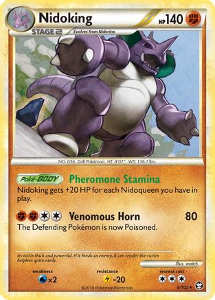 Nidoking 006/102 - Triumphant Reverse Holofoil