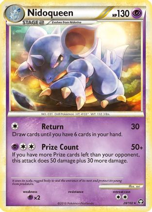 Nidoqueen 028/102 - Triumphant Reverse Holofoil