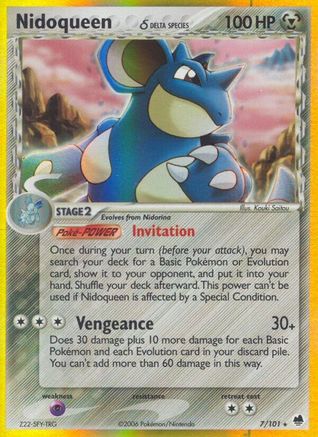 Nidoqueen (Delta Species) 007/101 - Dragon Frontiers Holofoil