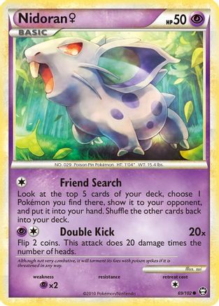 Nidoran F 069/102 - Triumphant Reverse Holofoil