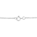 Matte Finish .925 Sterling Silver Diamond Accent Dancing Peace Sign 18" Pendant Necklace (I-J Color, I1-I2 Clarity)