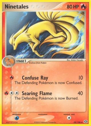 Ninetales 038 - Emerald - Reverse Holofoil