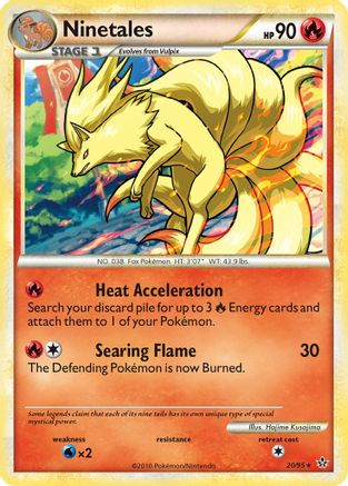 Ninetales 020/95 - Unleashed Reverse Holofoil