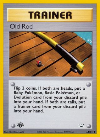 Old Rod 064/64 - Neo Revelation 1st Edition