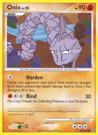 Onix 069/100 - Stormfront Reverse Holofoil